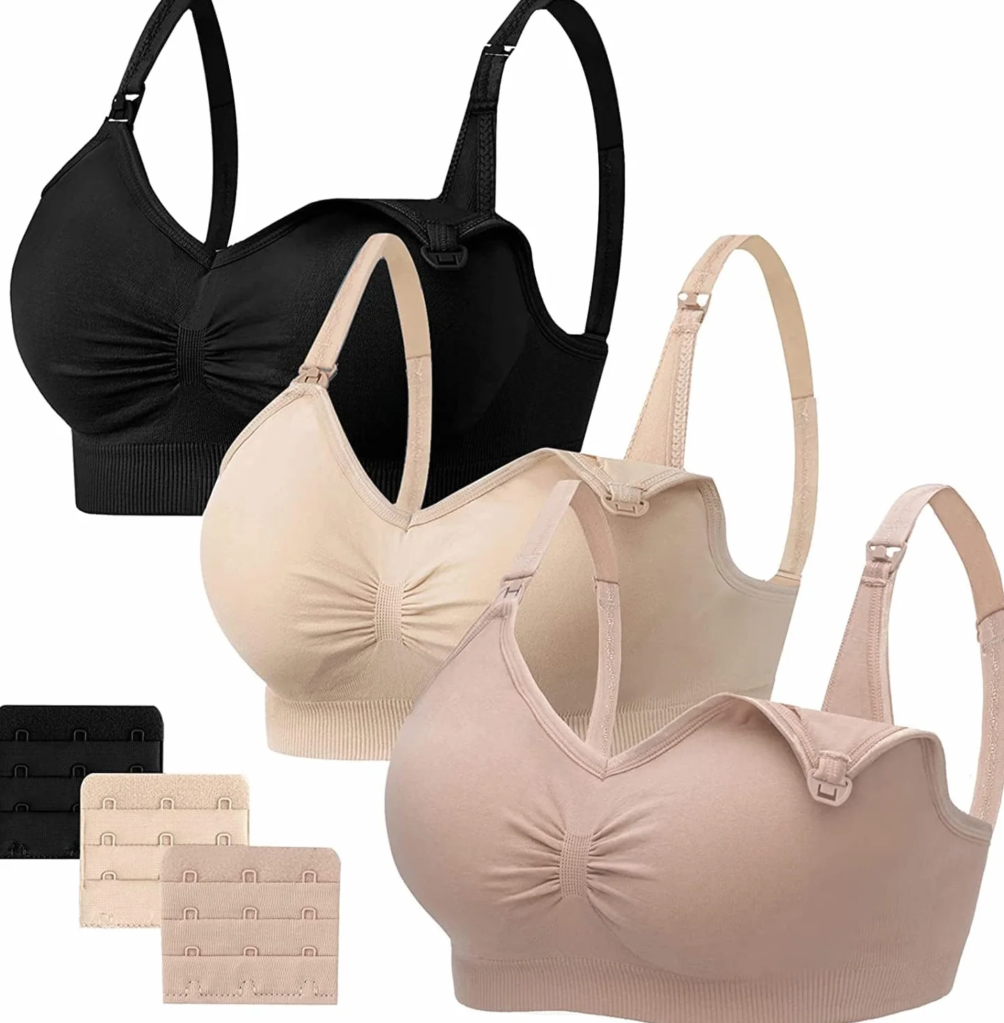 Soutien-Gorge d'allaitement Maternité sans Armature 3PCS