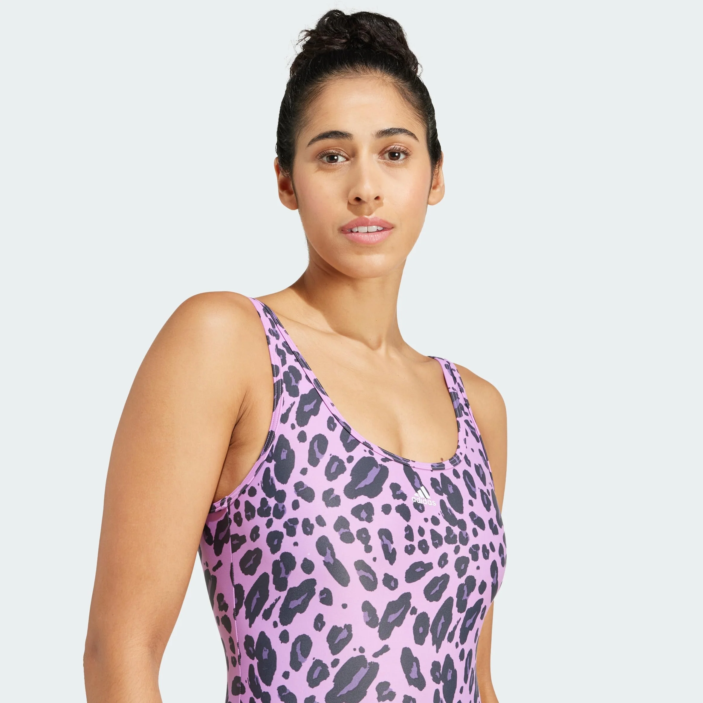 adidas Essentials Animal Print U-Back Swimsuit Femme