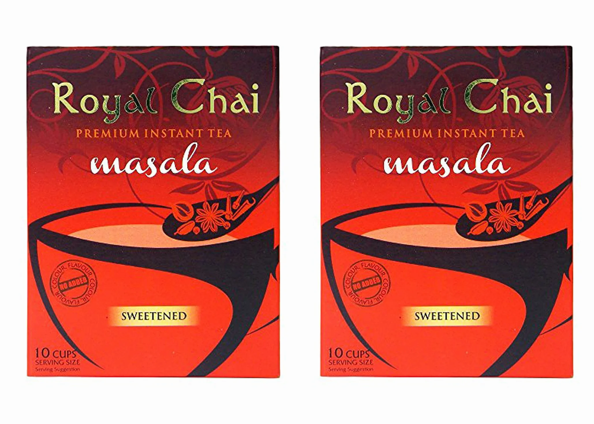 Royal Chai - Thé masala chai - sucré - lot de 2 boîtes de 220 g
