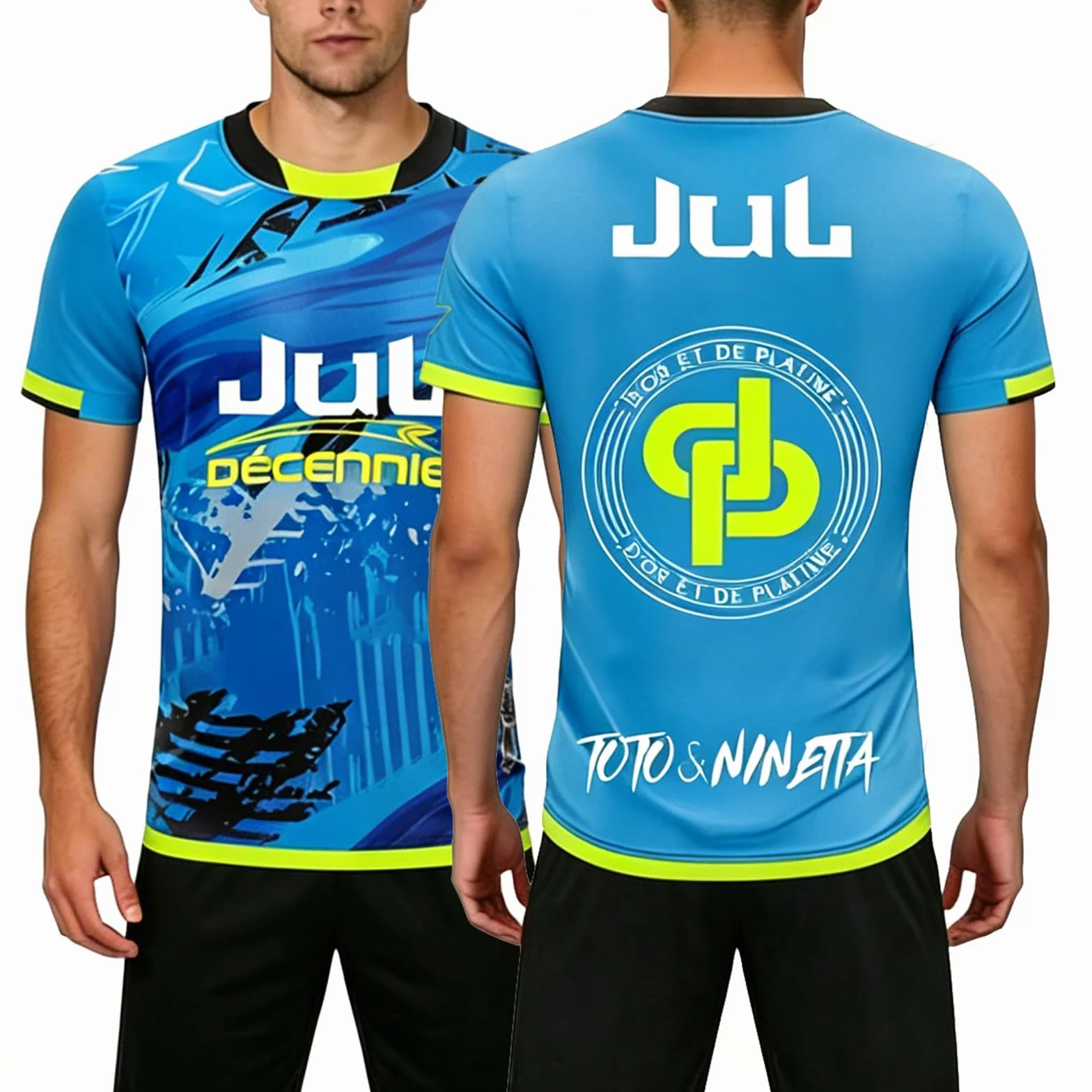 T-Shirt JUL Hommes Femmes Enfant Maillot de Foot Fan Cadeaux Plusieurs Modèles Impression 3D Streetwear Sport