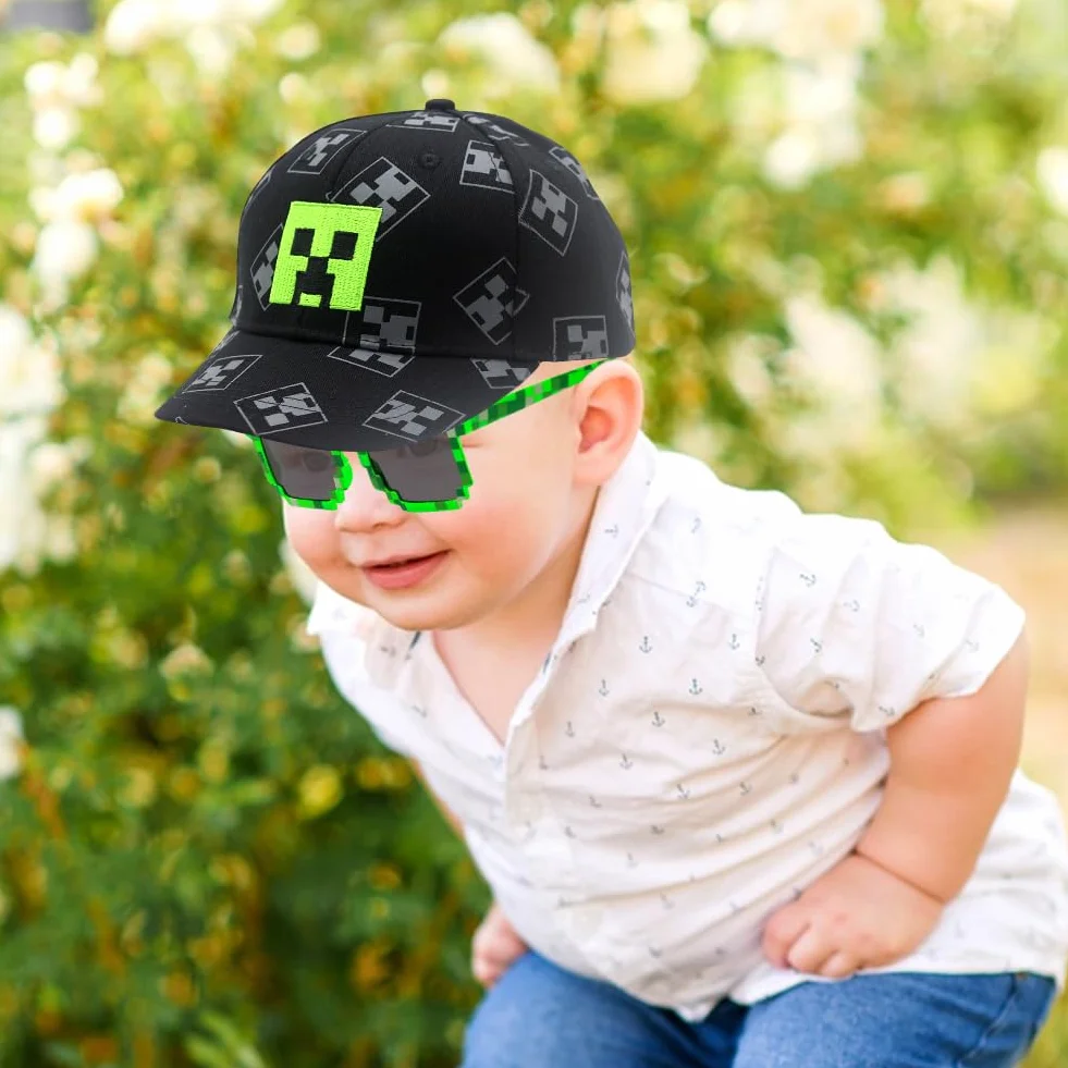 Casquette Baseball Enfant 2 Pièces Chapeau Réglable Animé Visière Adjustable