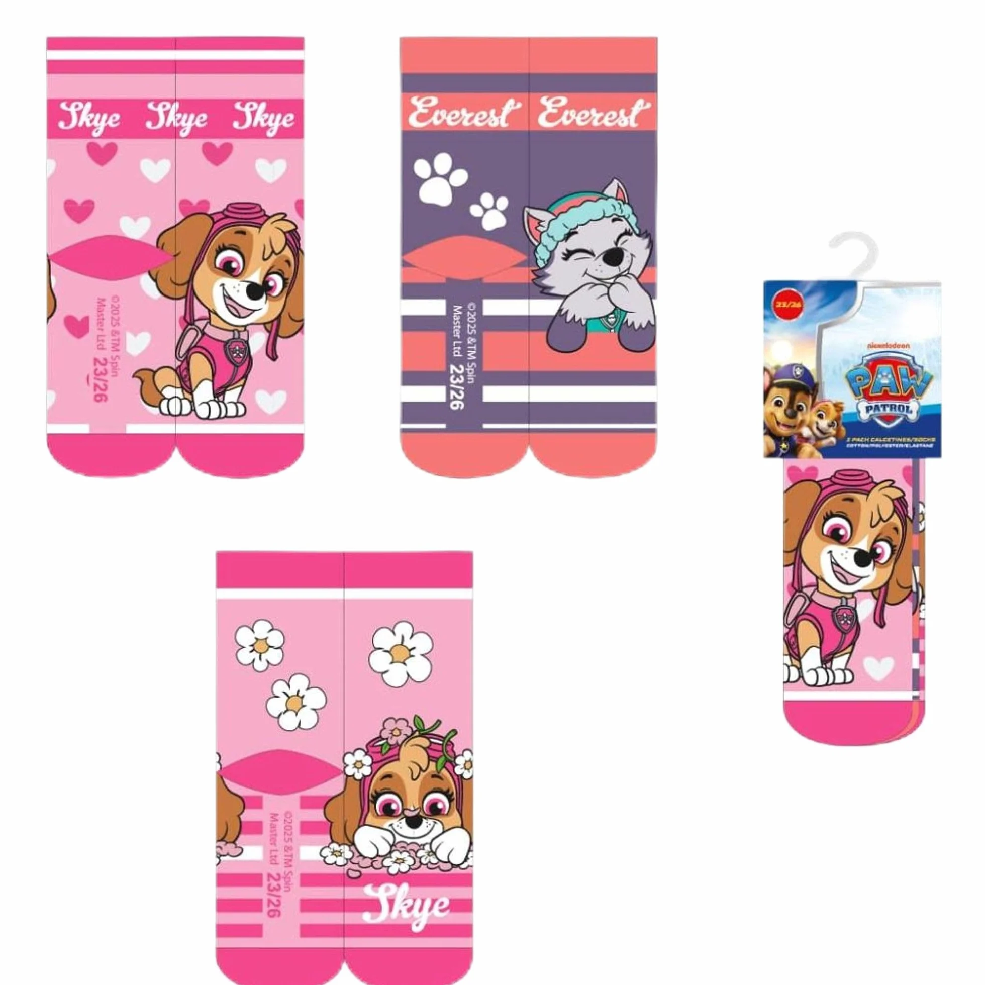 Paw Patrol Calcetines Niña Pack de 3 Cómodos Seguros CERDÁ LIFE'S LITTLE MOMENTS