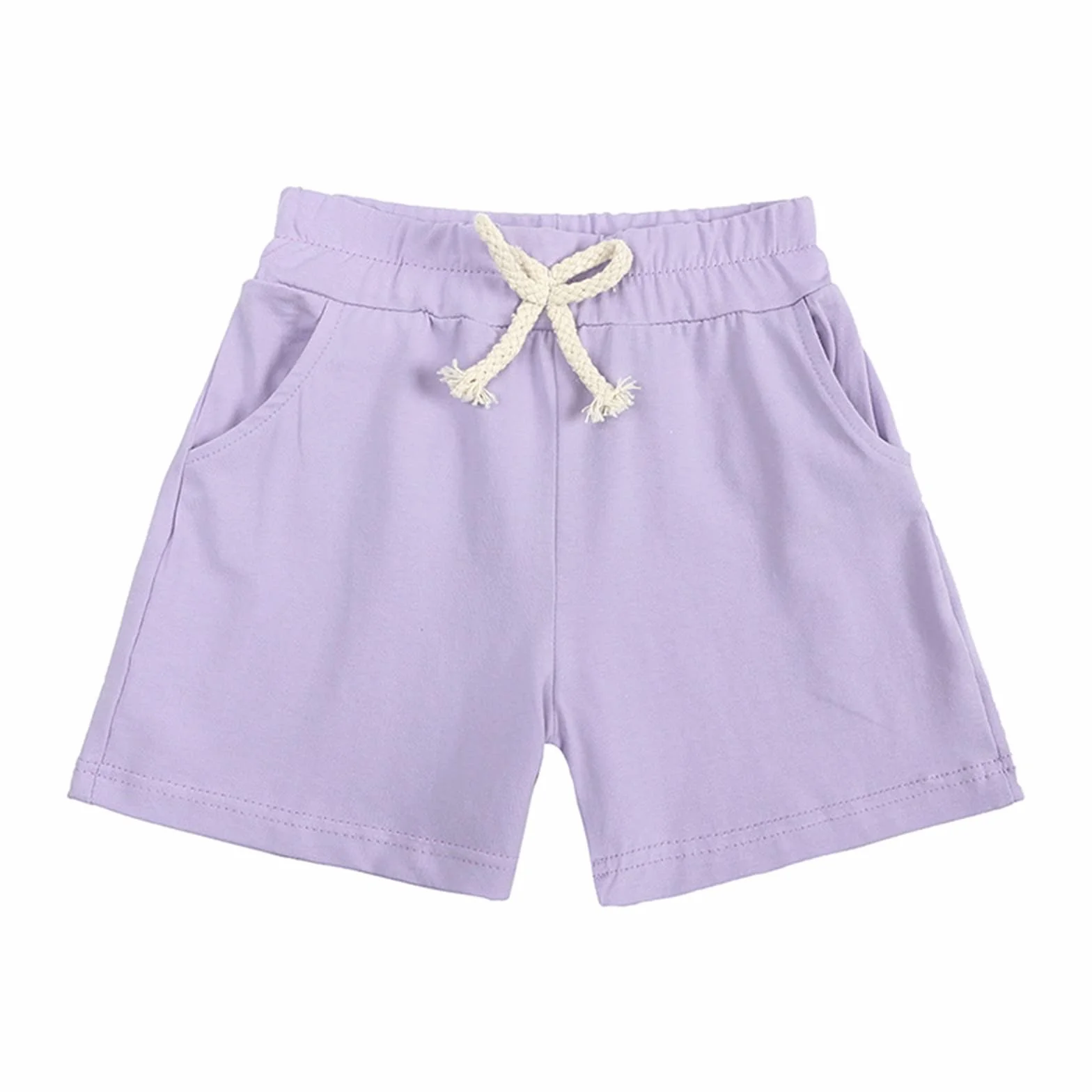Ensemble Enfant 2 Pièces Short Tee Shirt D'été Solides Manches Courtes Lot De 2 Survêtements Confortable Respirant Jogging Sport Plage