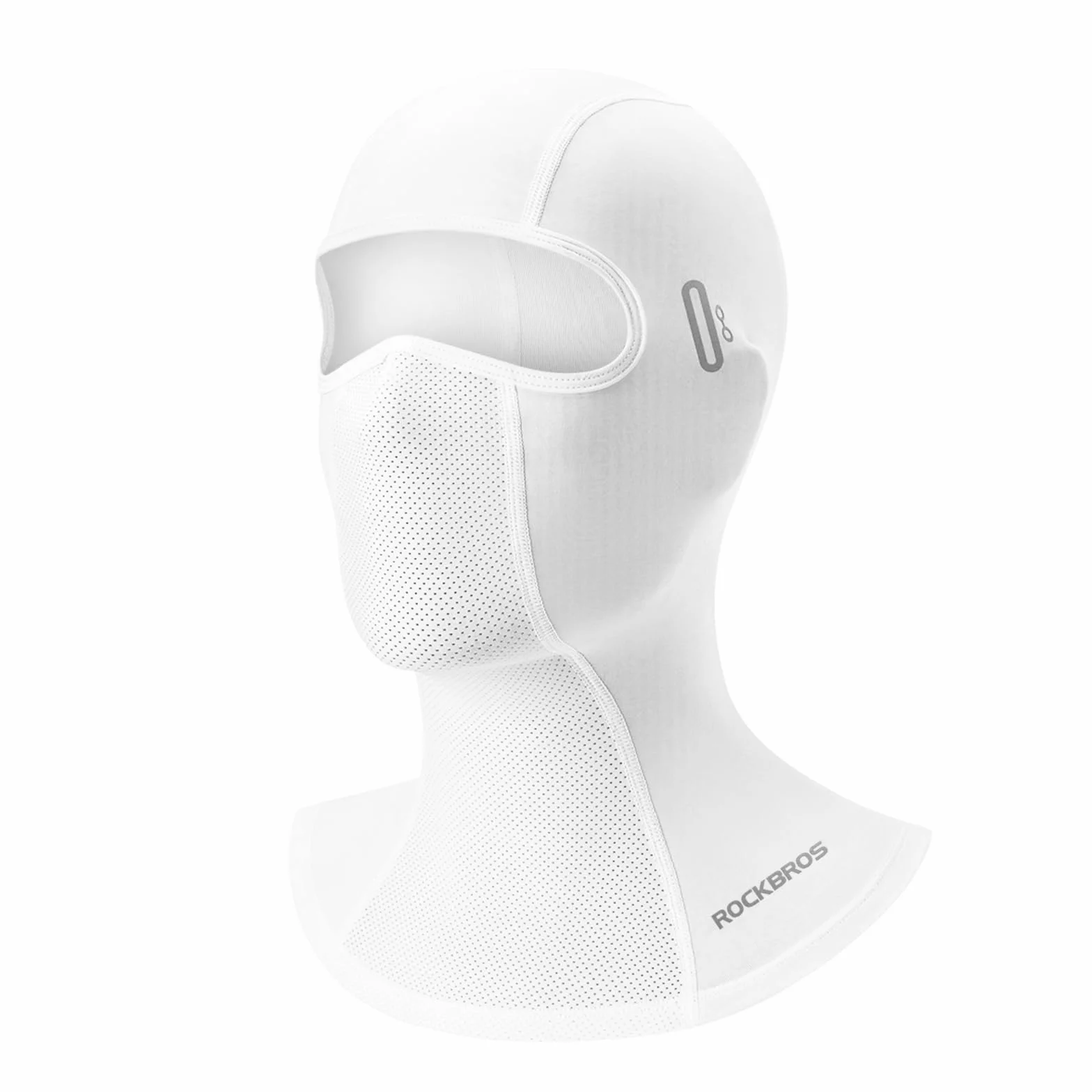 ROCKBROS Cagoule UPF 50+ Balaclava Masque Facial Réfroidissante Respirant Cyclisme Vélo Moto Blanc