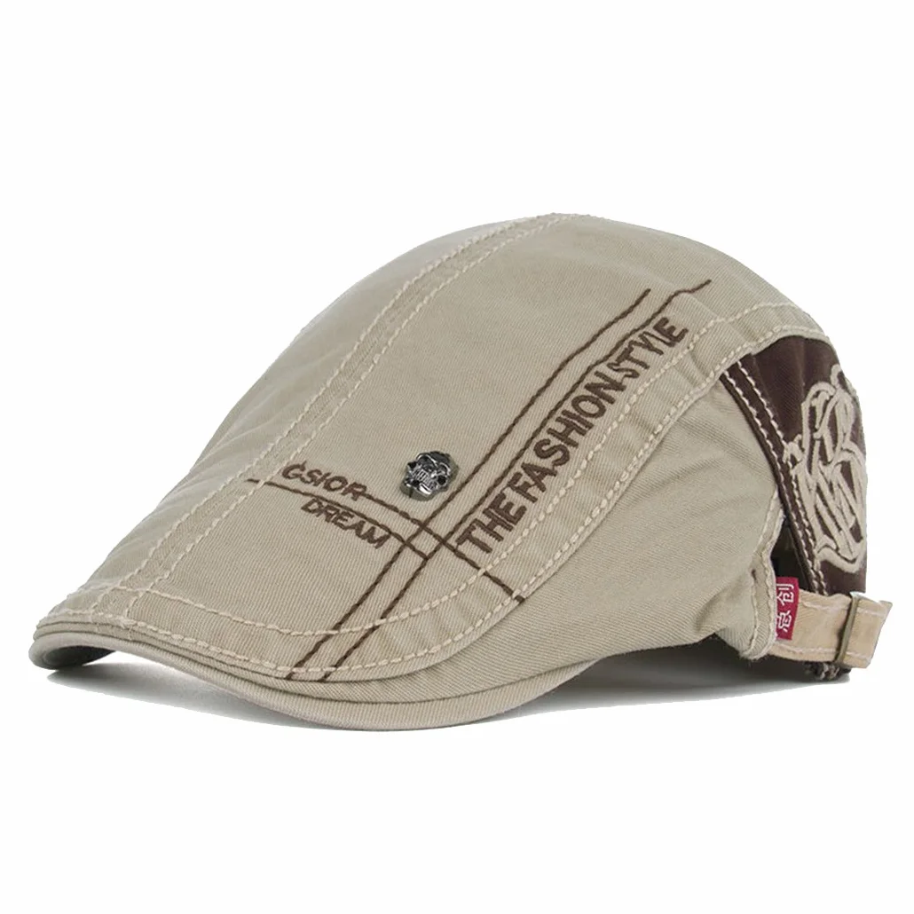 Bérets Homme Chapeau Coton Falt Cap