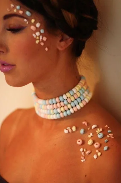 Sachet de 20 bonbons colliers dextrose - bonbons poudre look o look 240gr idéale pour déguster avec style.