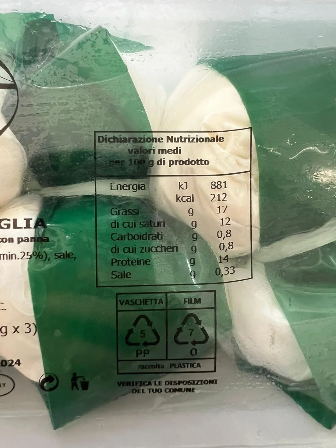 Icca Burrata 1 Kg.