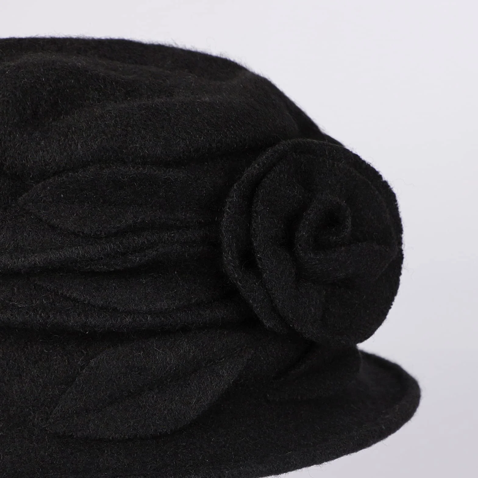 XINCHIA Chapeau bob en feutre de laine pour femme - Chapeau melon vintage tendance unie