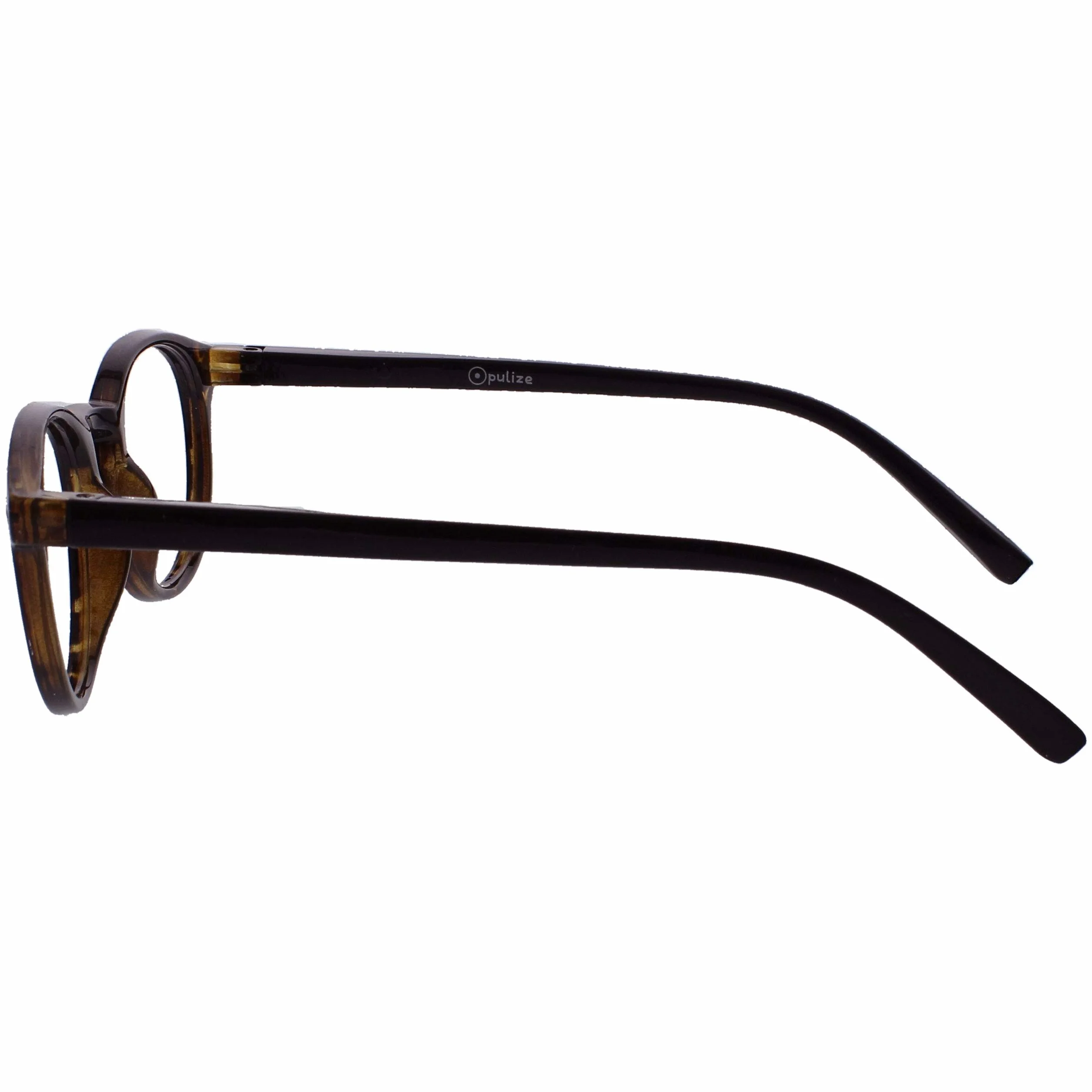 Lunettes De Lecture Opulize Zen +3,00 Marron Écaille Petit Hommes Femmes
