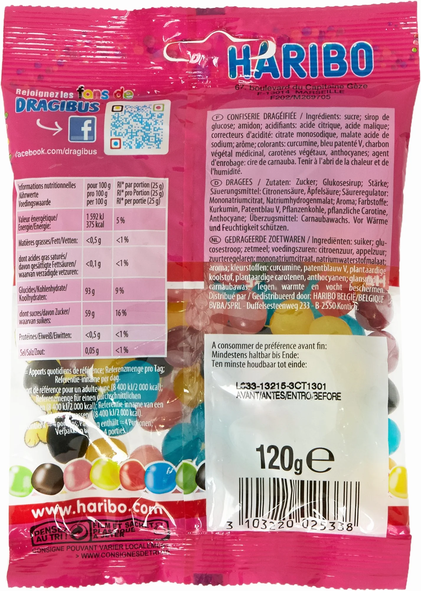 Haribo Dragibus 120 g