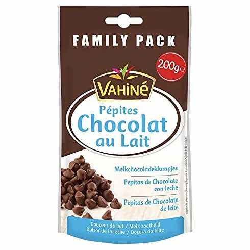 Vahiné Pépites de Chocolat au Lait Family Pack 200g (lot de