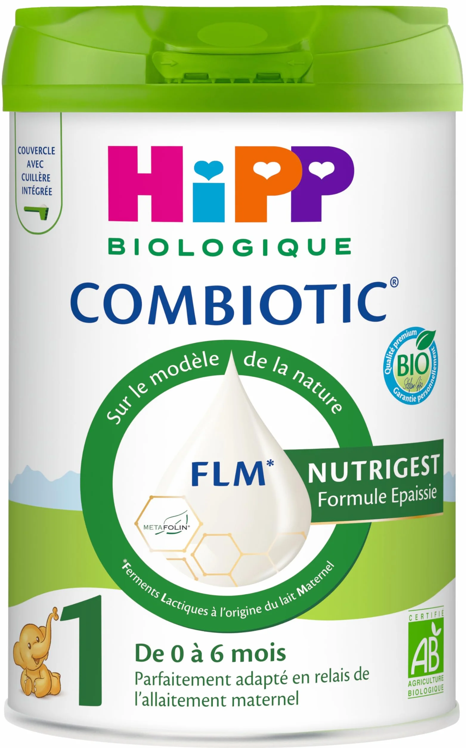 HiPP Combiotic Nutrigest Lait 1 Epaissi 800g Biologique