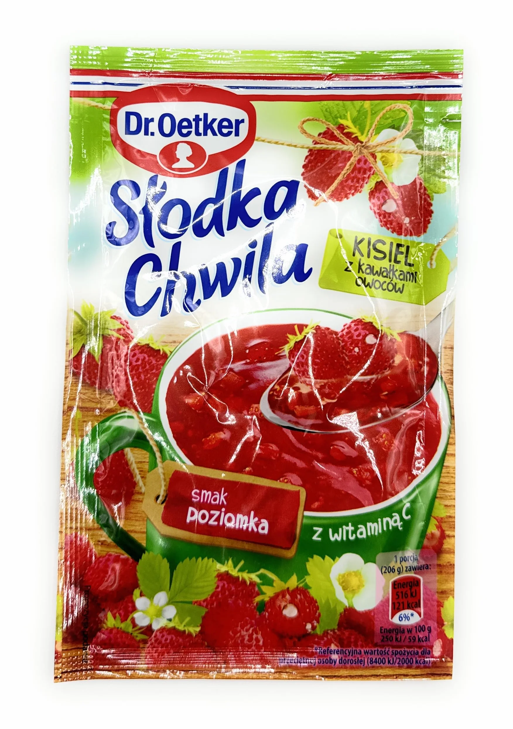 Dr Oetker Slodka Chwila Kisiel Wild Strawberry Lot de 5 paquets de 5 x 31,5 g