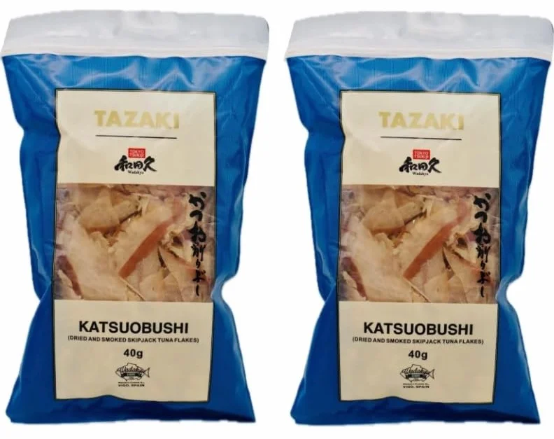 Katsuobushi (séché et fumé Bonito Flakes) 40g (Paquet de 2)