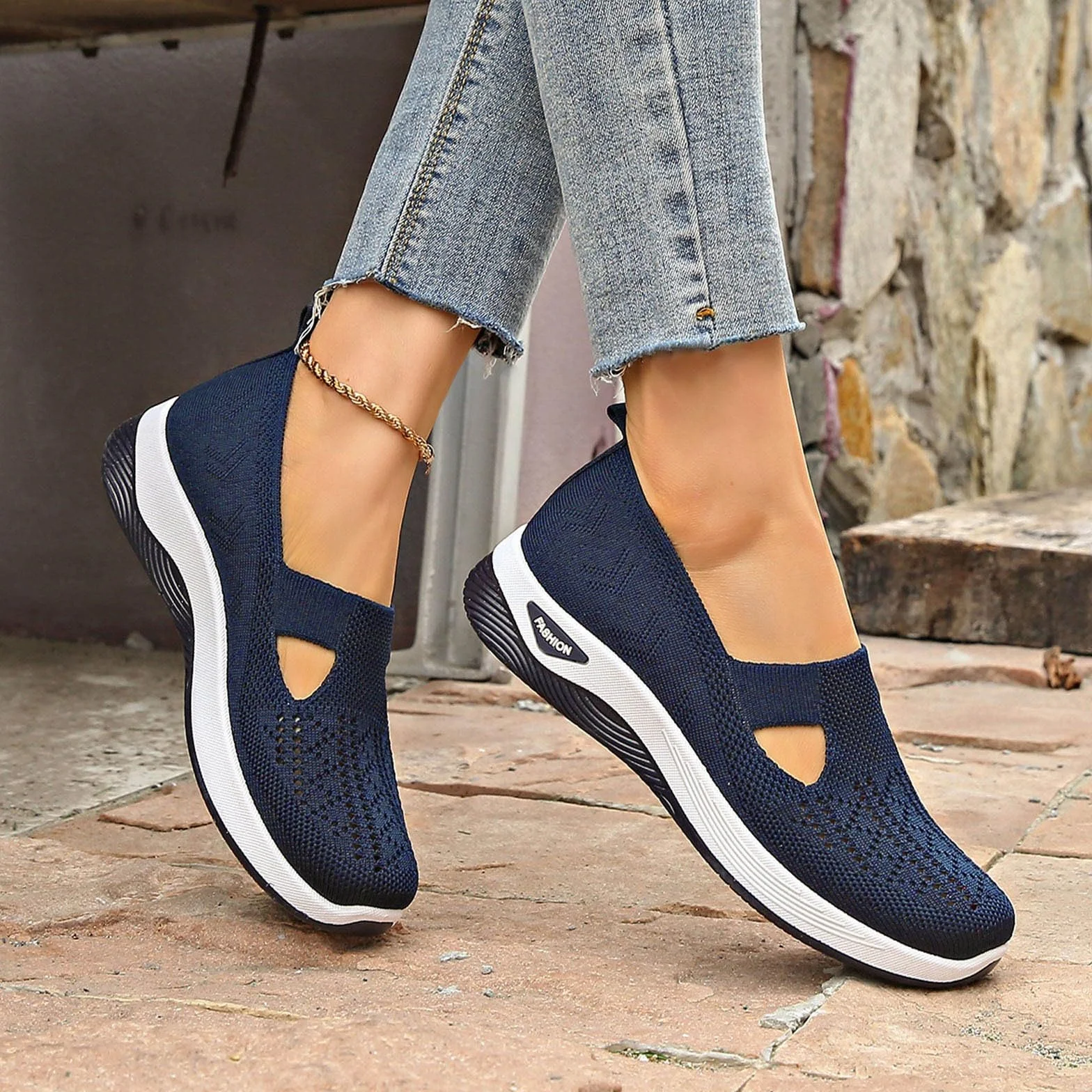 Chaussures Orthopédiques Femme Confortables Été Plateforme Semelle Antidérapante Basket Léger Respirant