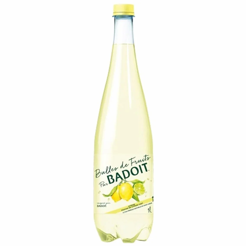 Badoit Bulles de Fruits Citron Touche de Citron Vert 1L (pack de 6)