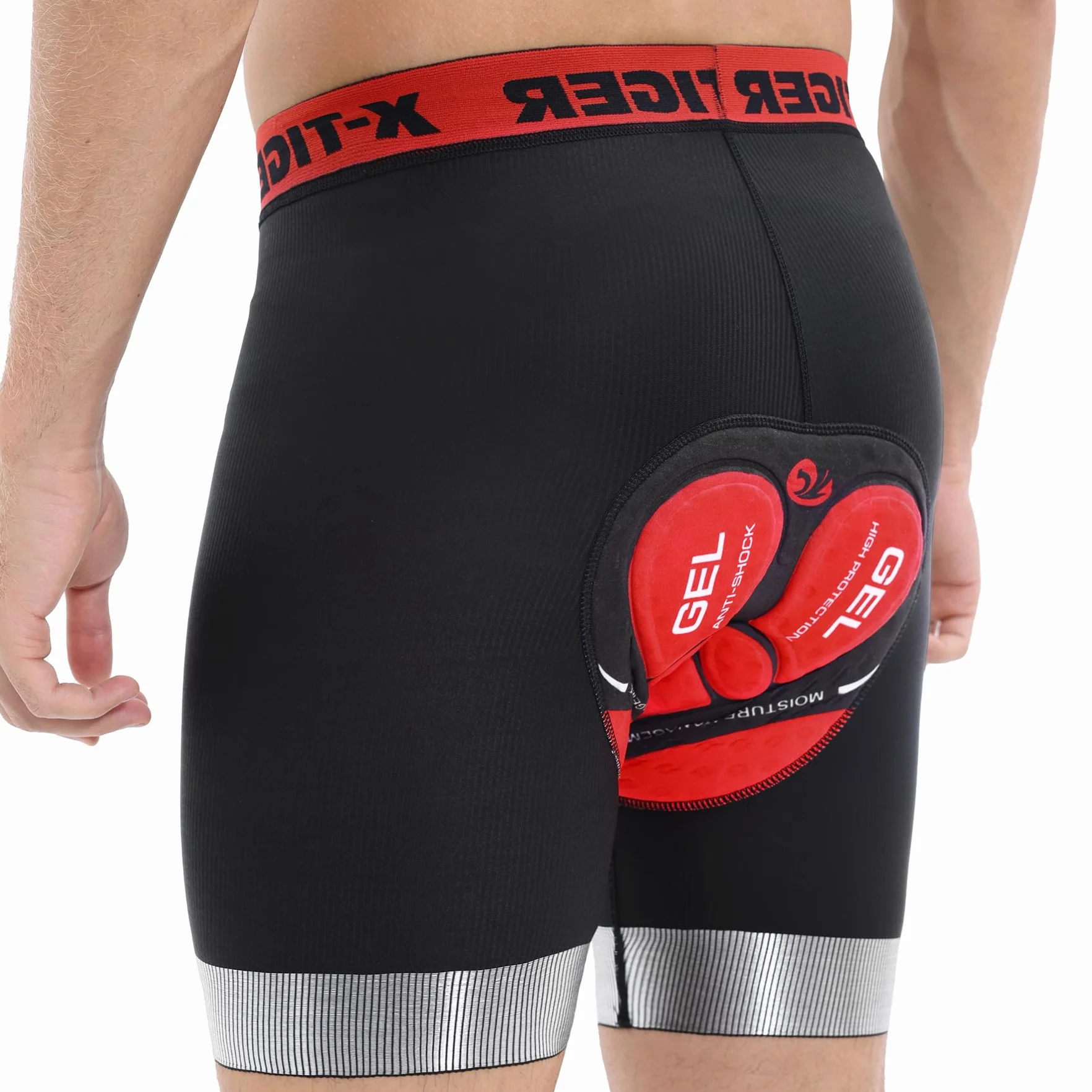 X-TIGER Hommes Sous Vêtements Cyclisme 5D Rembourré Gel Vélo Shorts VTT Doublure Caleçons