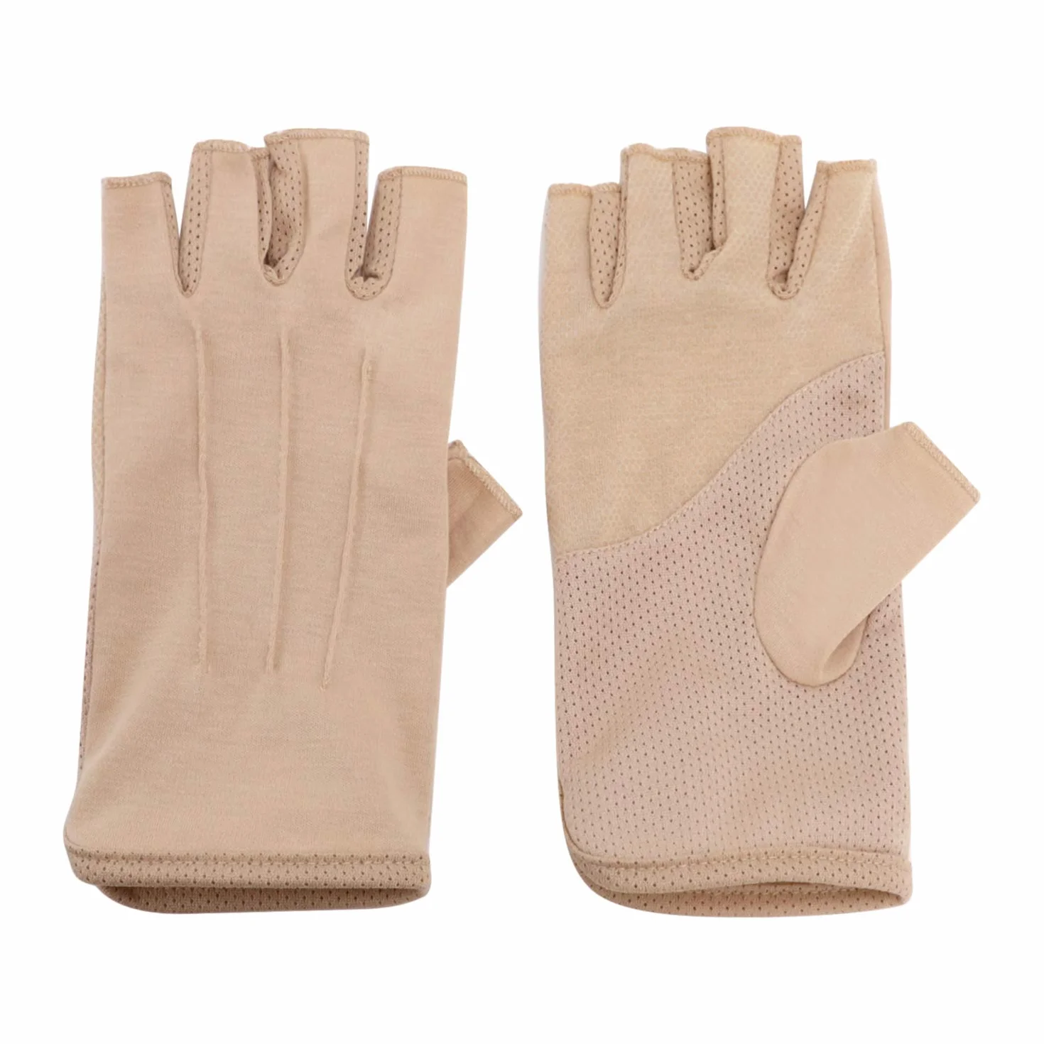 Gants de Conduite Homme Été Protection Solaire Antidérapants Demi-Doigts à Écran Tactile Mitaines en Coton Doux Respirant pour Cyclisme Camping