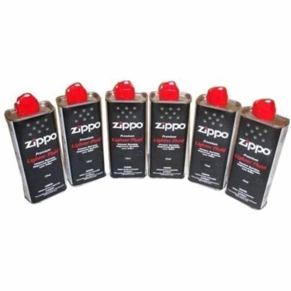 Zippo Lot de 6 recharges d'essence pour briquet 125 ml