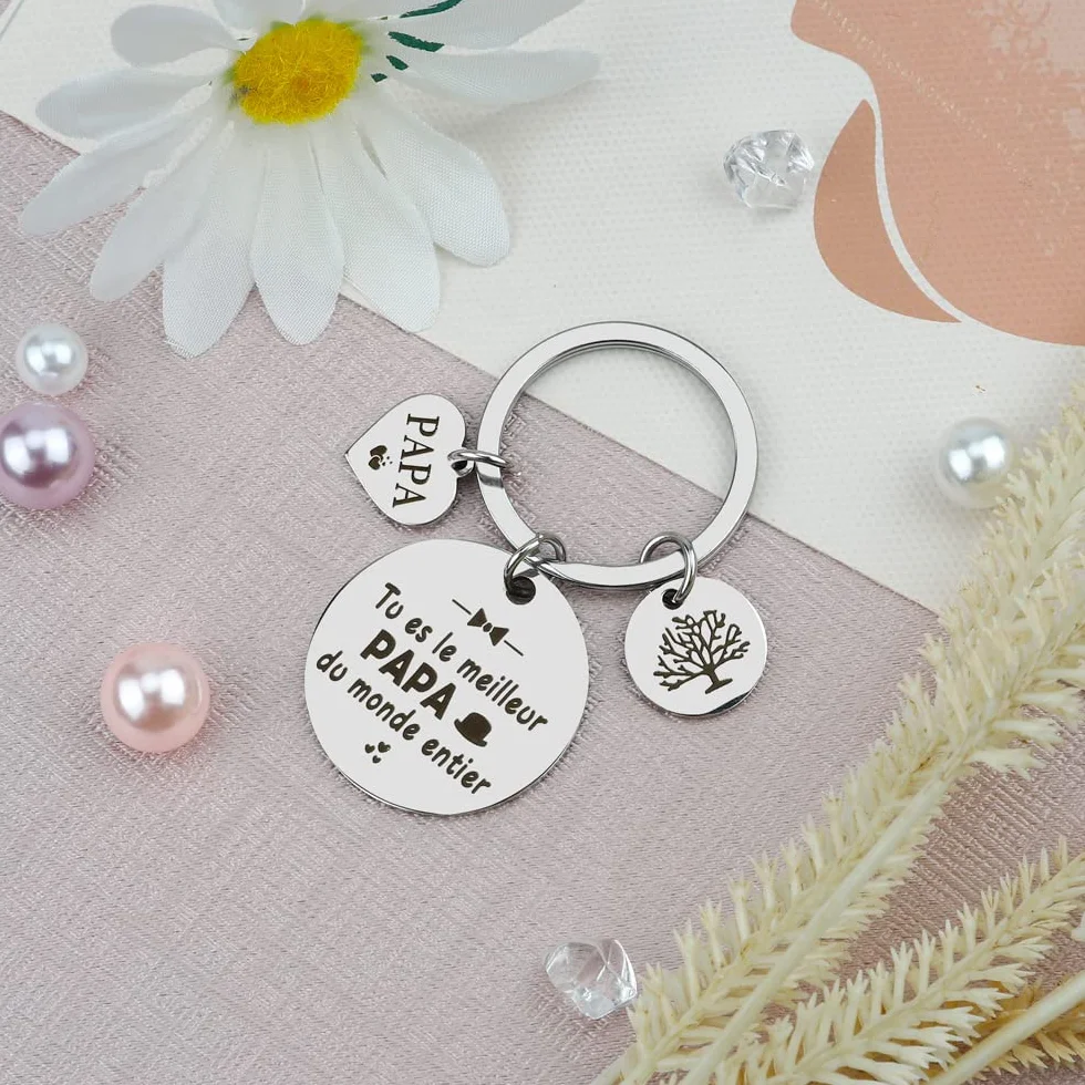 Porte-cles Papa Cadeau Fete Des Peres Anniversaire Idee Cadeau Original