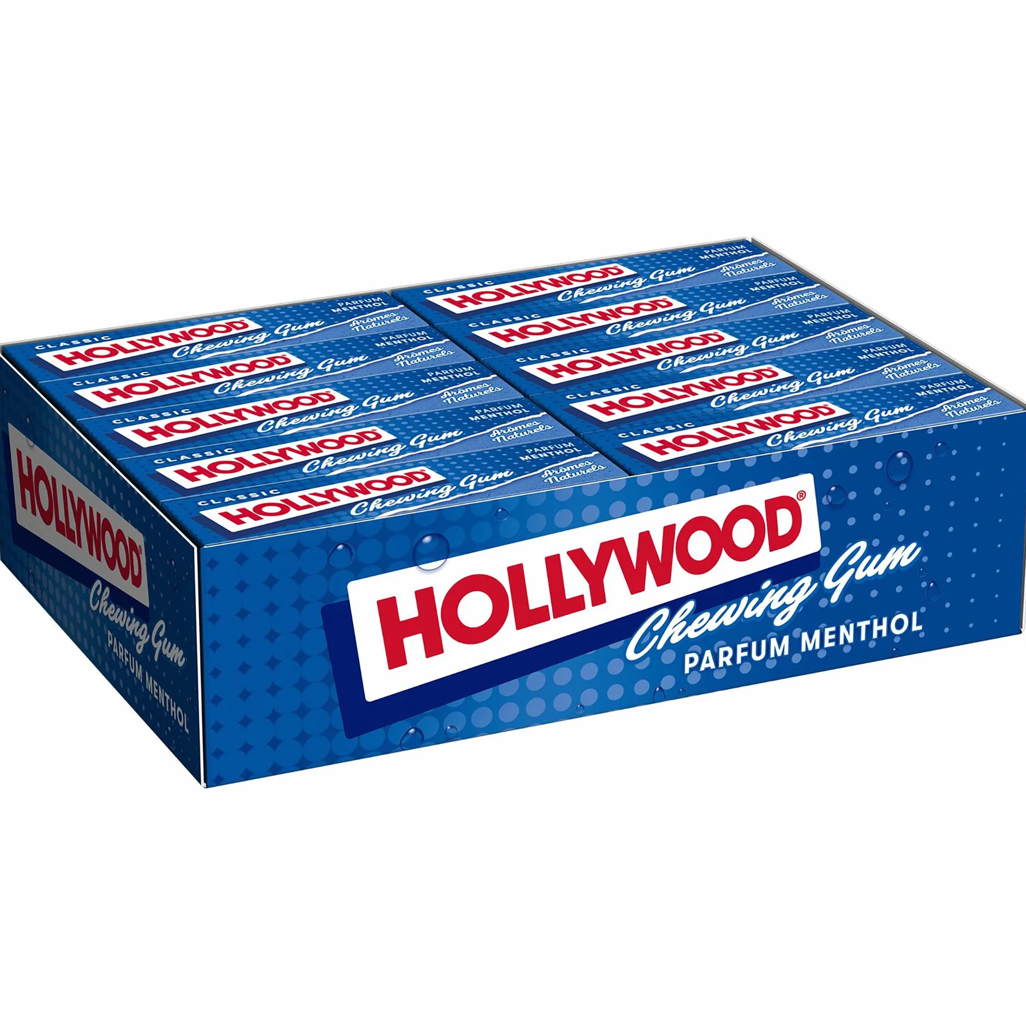 Hollywood Chewing Gum Classic Menthol 20 paquets 11 tablettes 31 g