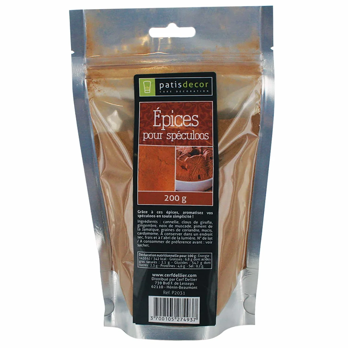 PATISDECOR Epices Spéculos 200 g