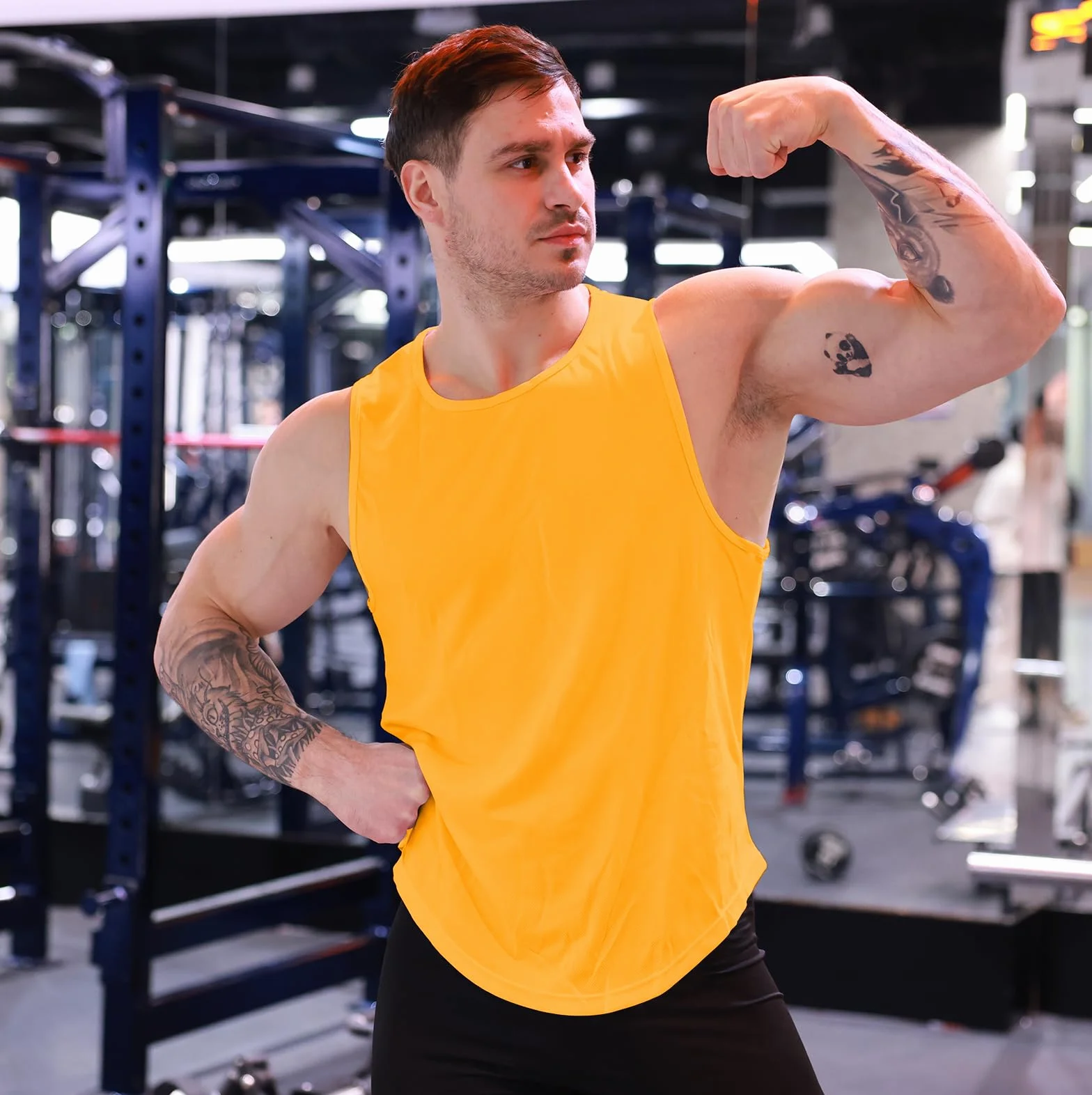 Débardeur de Sport Homme Musculation Tank Top sans Manches Séchage Rapide Respirant pour Fitness Gym