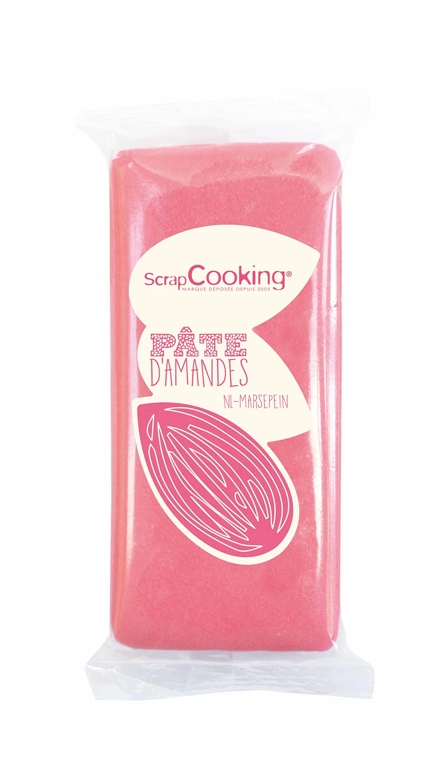 SCRAP COOKING Pâte d'Amande Rose, 200 g