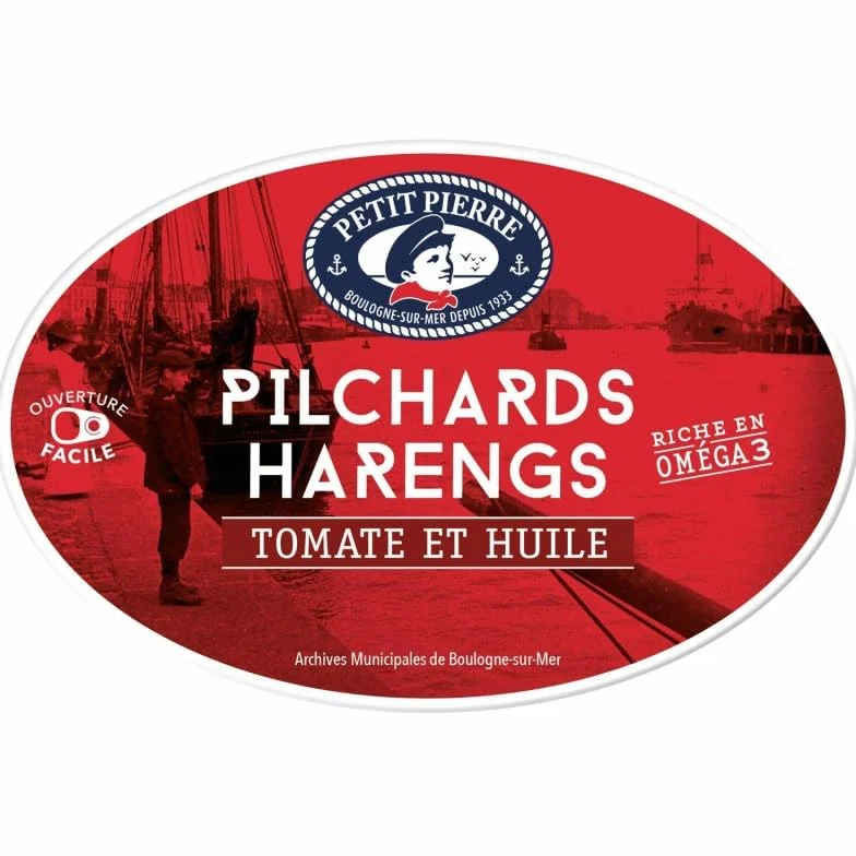 PETIT PIERRE - Pilchards Harengs Tomate Et Huile Msc 367G - Trois Articles