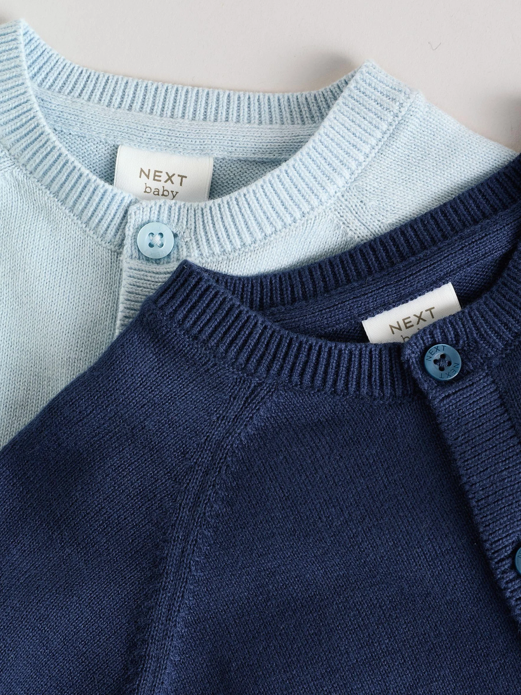 NEXT Bébé garçon Cardigan en Maille 100% Coton Lot de 2