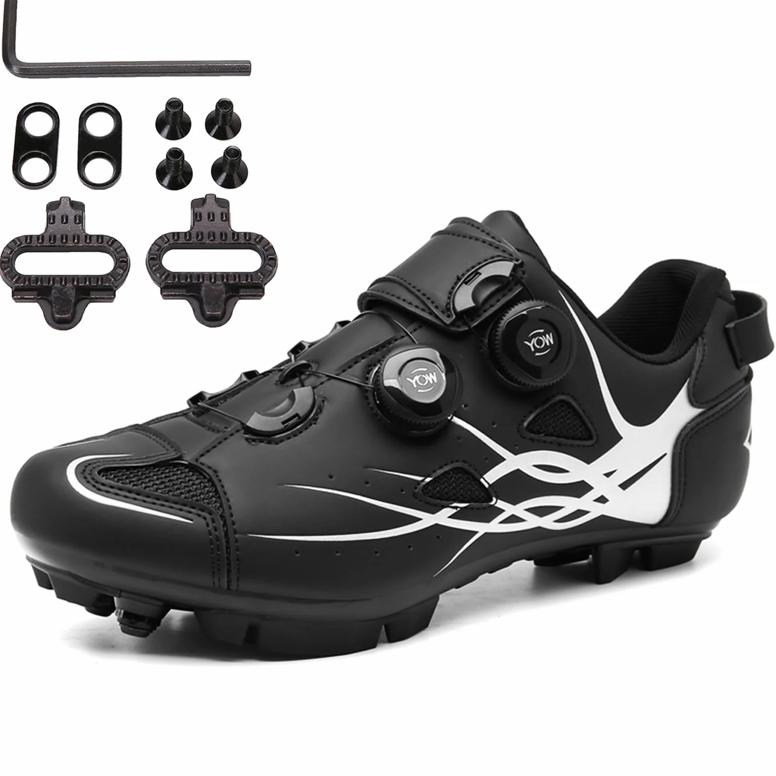 Chaussures de Cyclisme VTT Hommes Femmes Compatible SPD Respirant