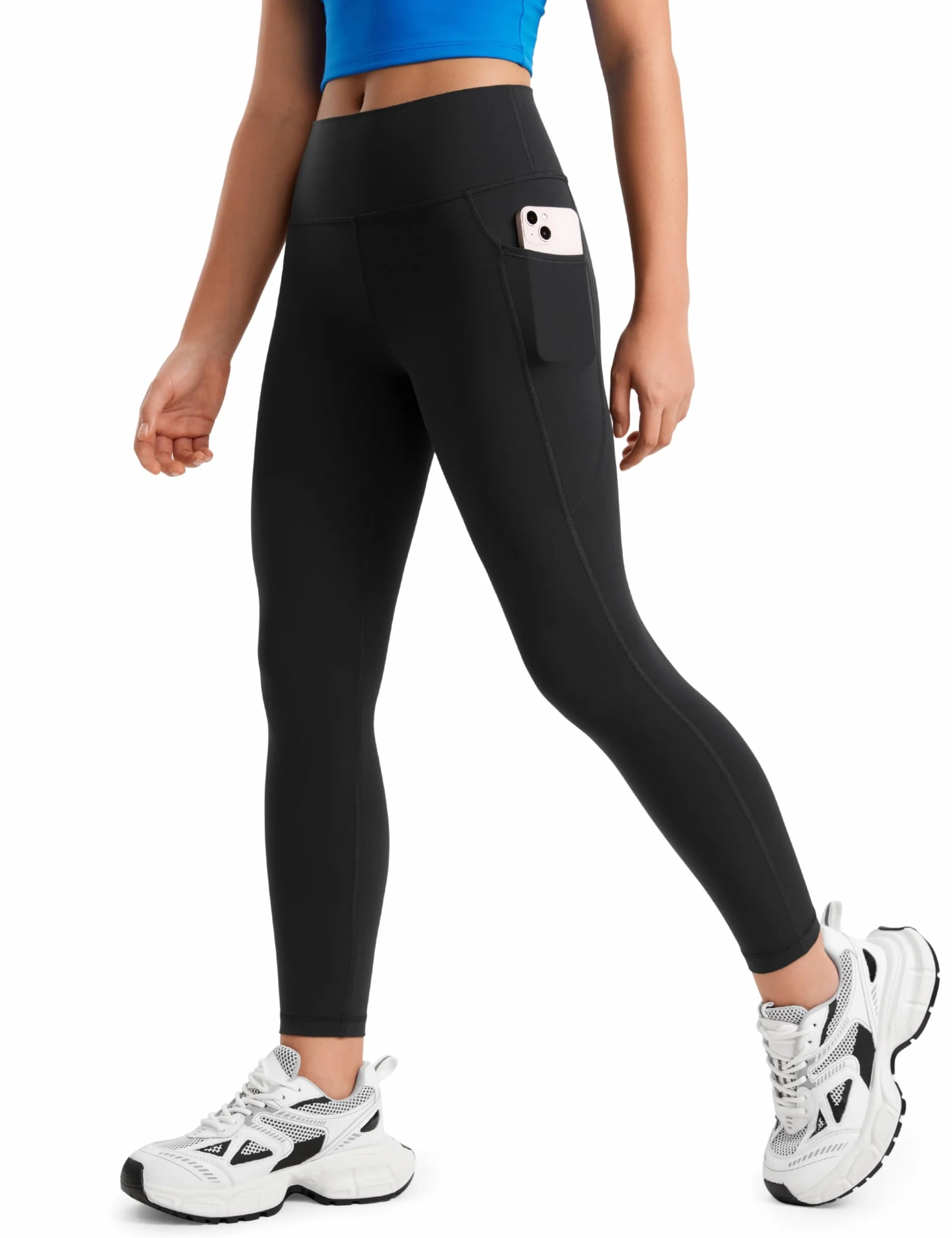 CRZ YOGA Butterluxe Jambières Taille Haute avec Poches Athlétiques Yoga Pantalon