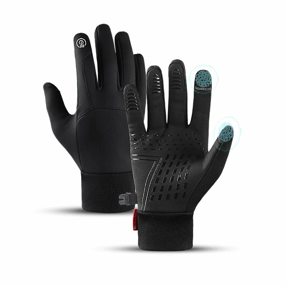 Gants d'hiver écran tactile chauds imperméables antidérapants pour hommes femmes vélo randonnée ski escalade