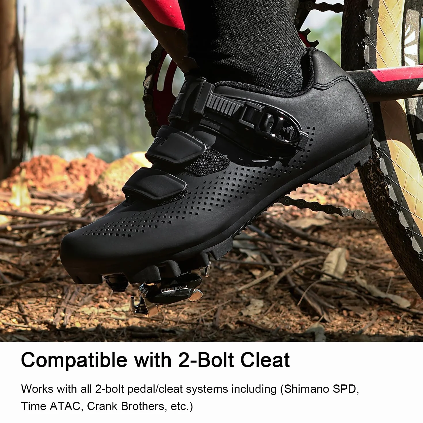 Chaussures VTT Hommes Femmes MTB Compatibles SPD Cleats