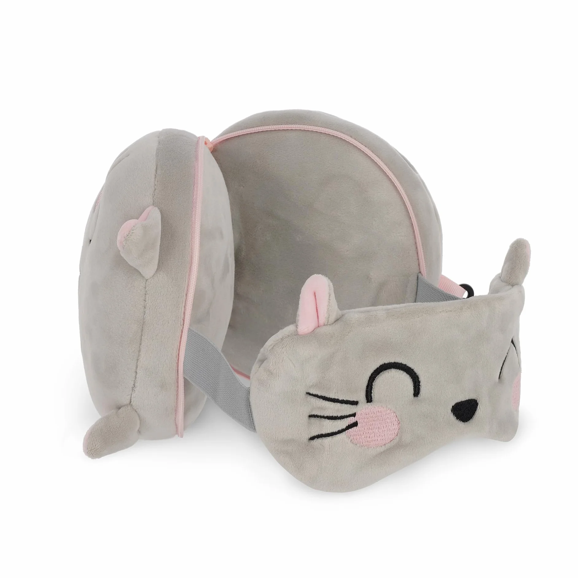 Legami Oreiller de voyage avec masque de nuit Kitty 16 x 16 cm