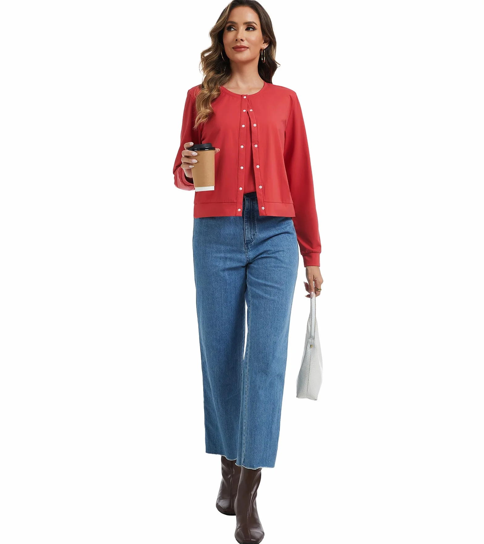 Chemises d'Allaitement pour Femmes Cardigan Hauts d'Allaitement