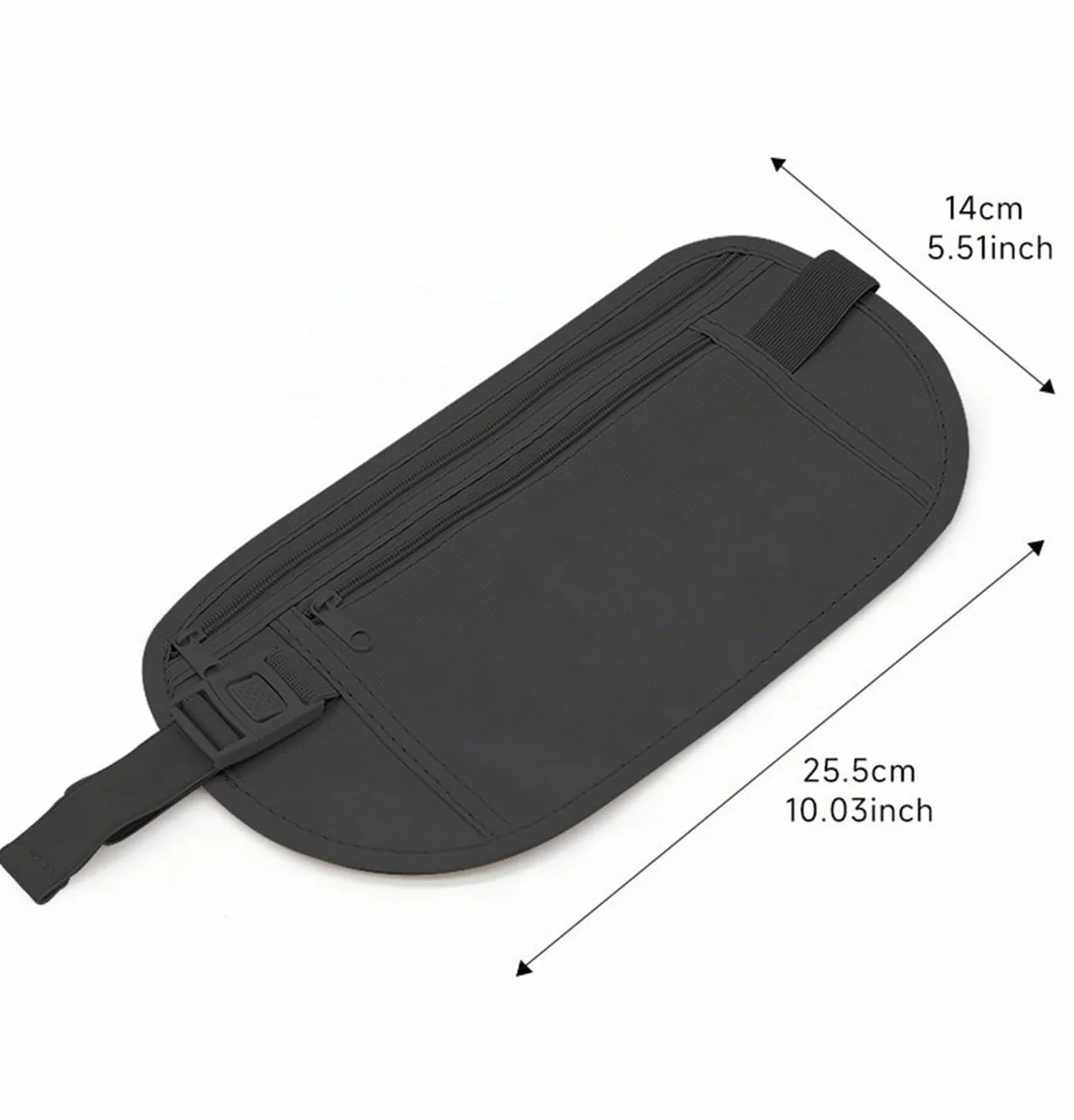 Sac Banane de Sécurité Antivol avec Protection RFID - Pochette Ceinture de Voyage