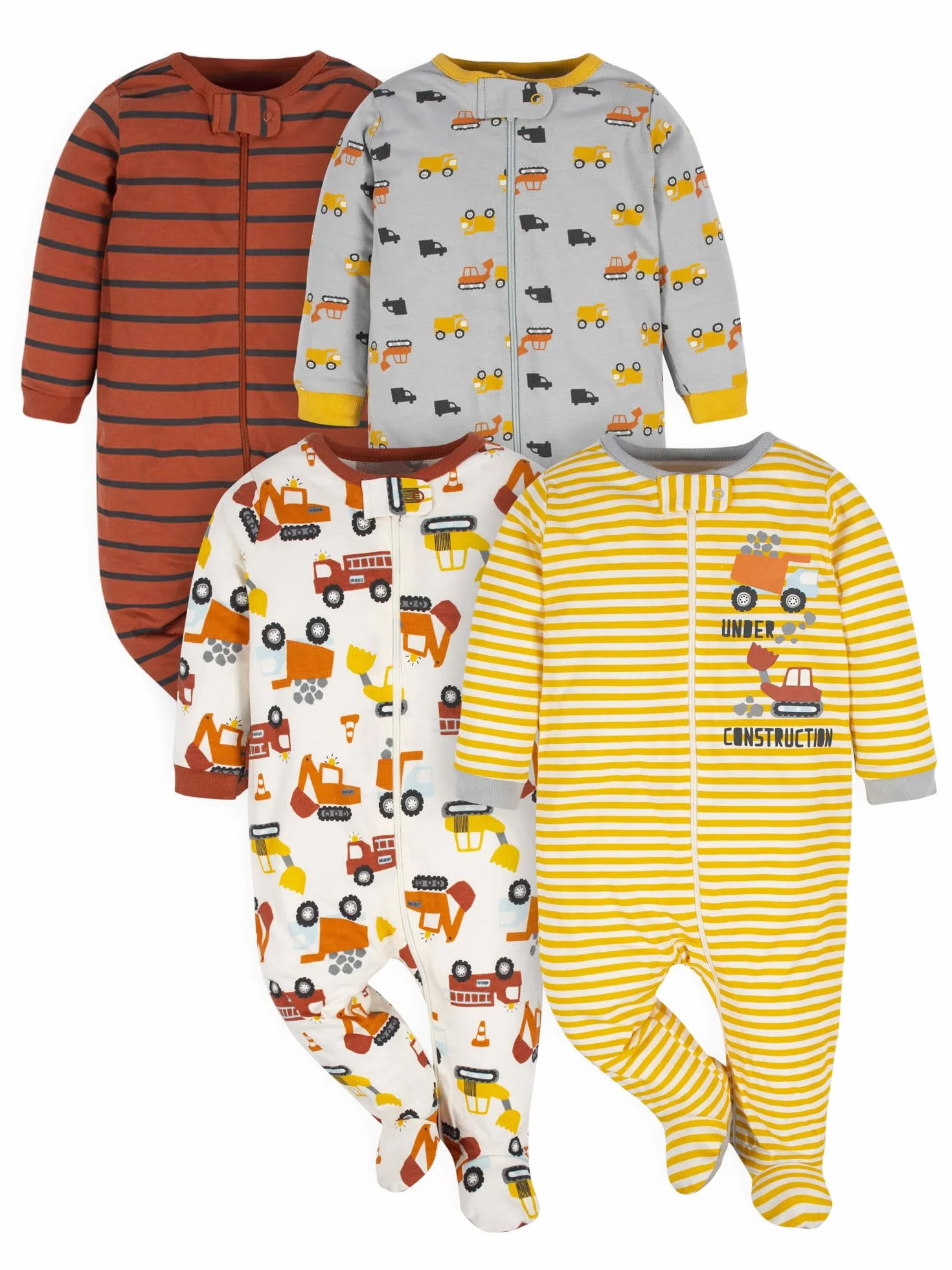 Gerber Sleep 'N Play Lot de 4 grenouillères pour garçons