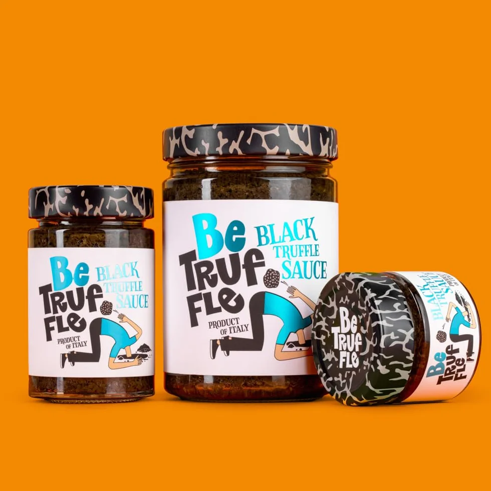 Be Truffle - Sauce à la truffe noire 180g - Fabriquée en Italie - Végan, sans gluten, sans cholestérol