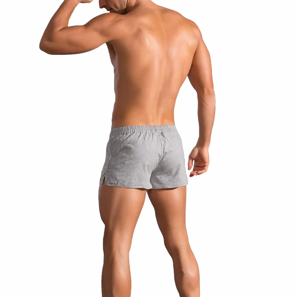 Short de Sport Coton 3 Pouces Hommes Musculation Entraînement