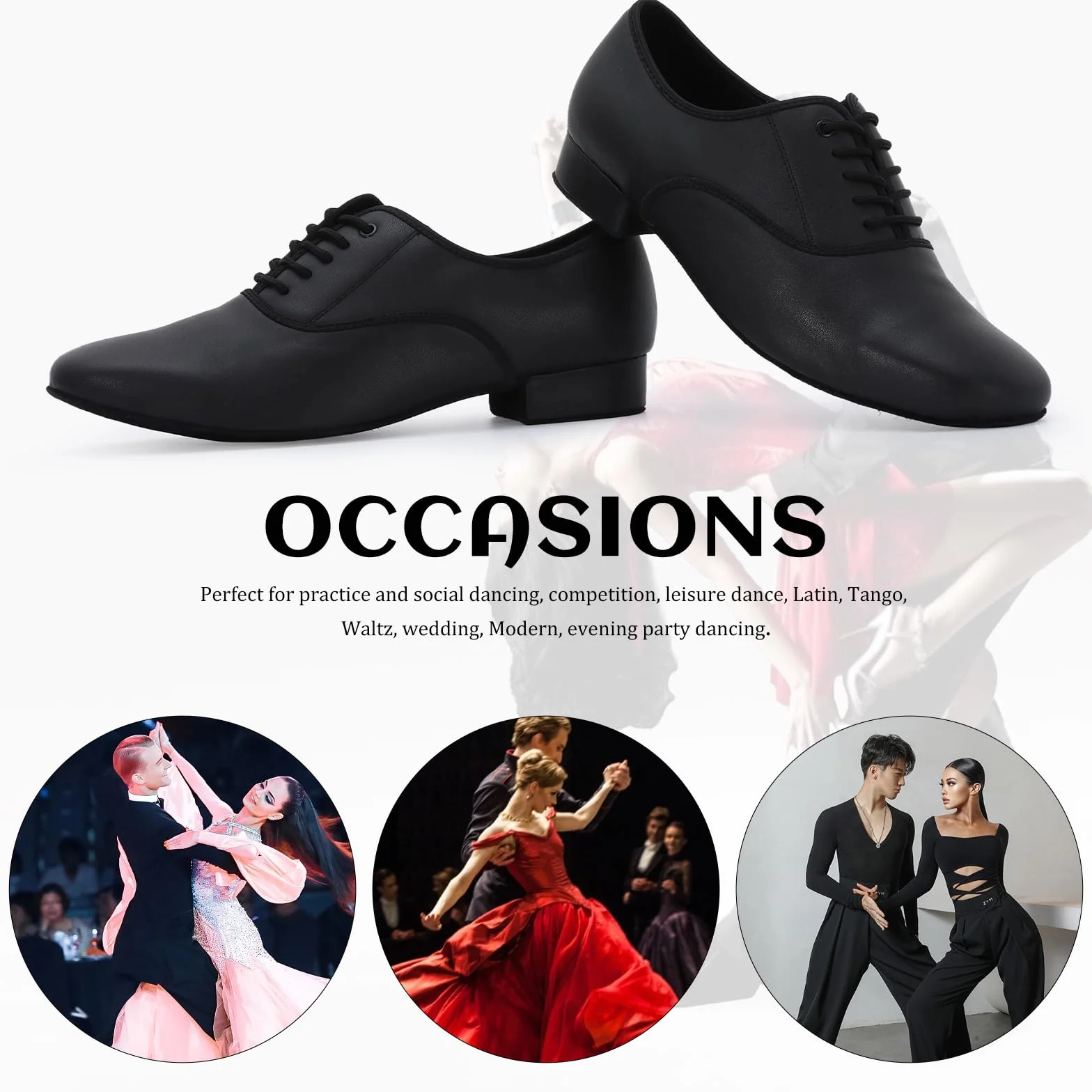 Chaussures de Danse Latine Homme Professionnelle Salsa Tango