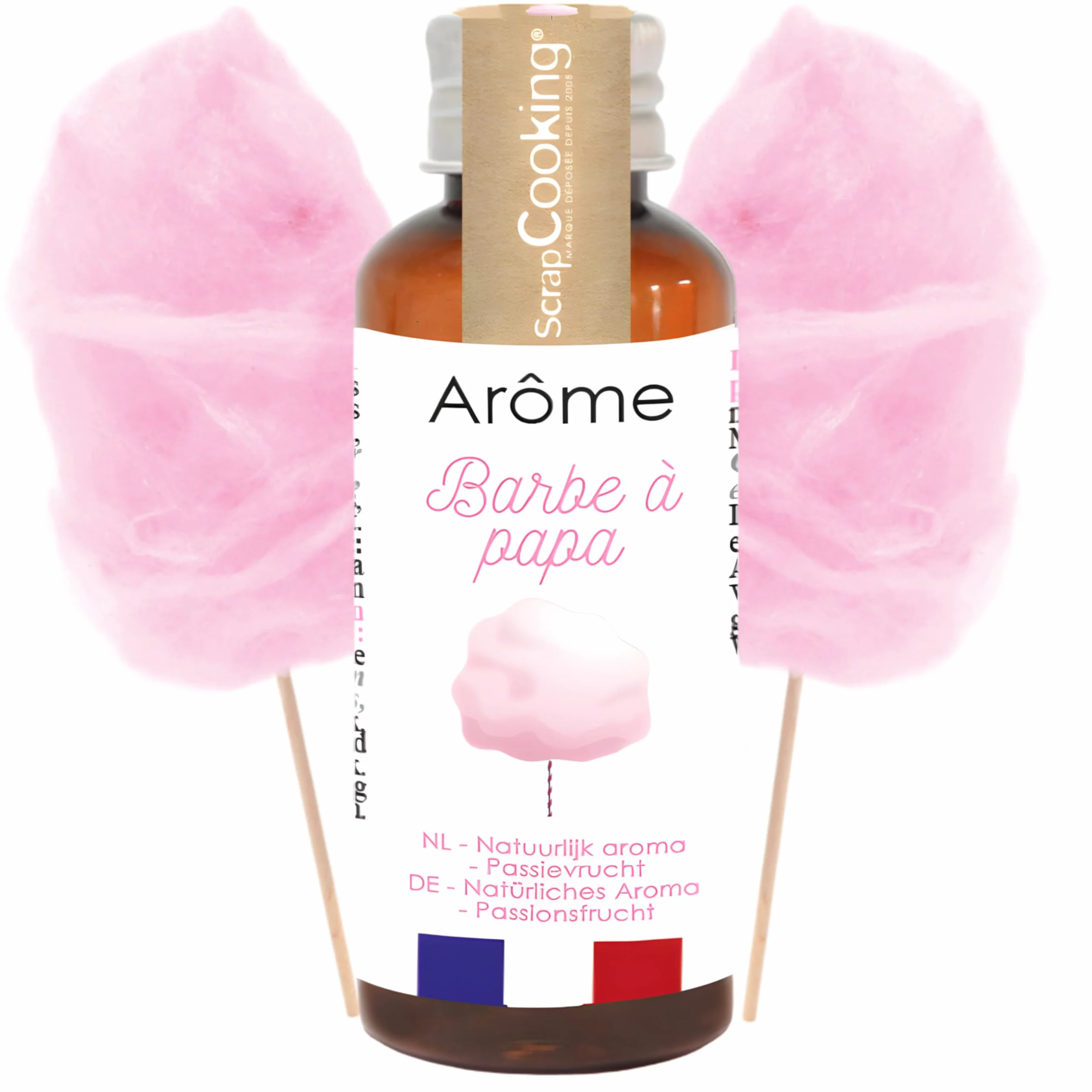ScrapCooking - Arôme Liquide de Barbe à Papa 40 ml - Arôme Alimentaire pour Pâtisseries, Gâteaux, Biscuits, Cakes, Macarons, Glaces, Smoothies, Bonbons & Confiseries - 4386