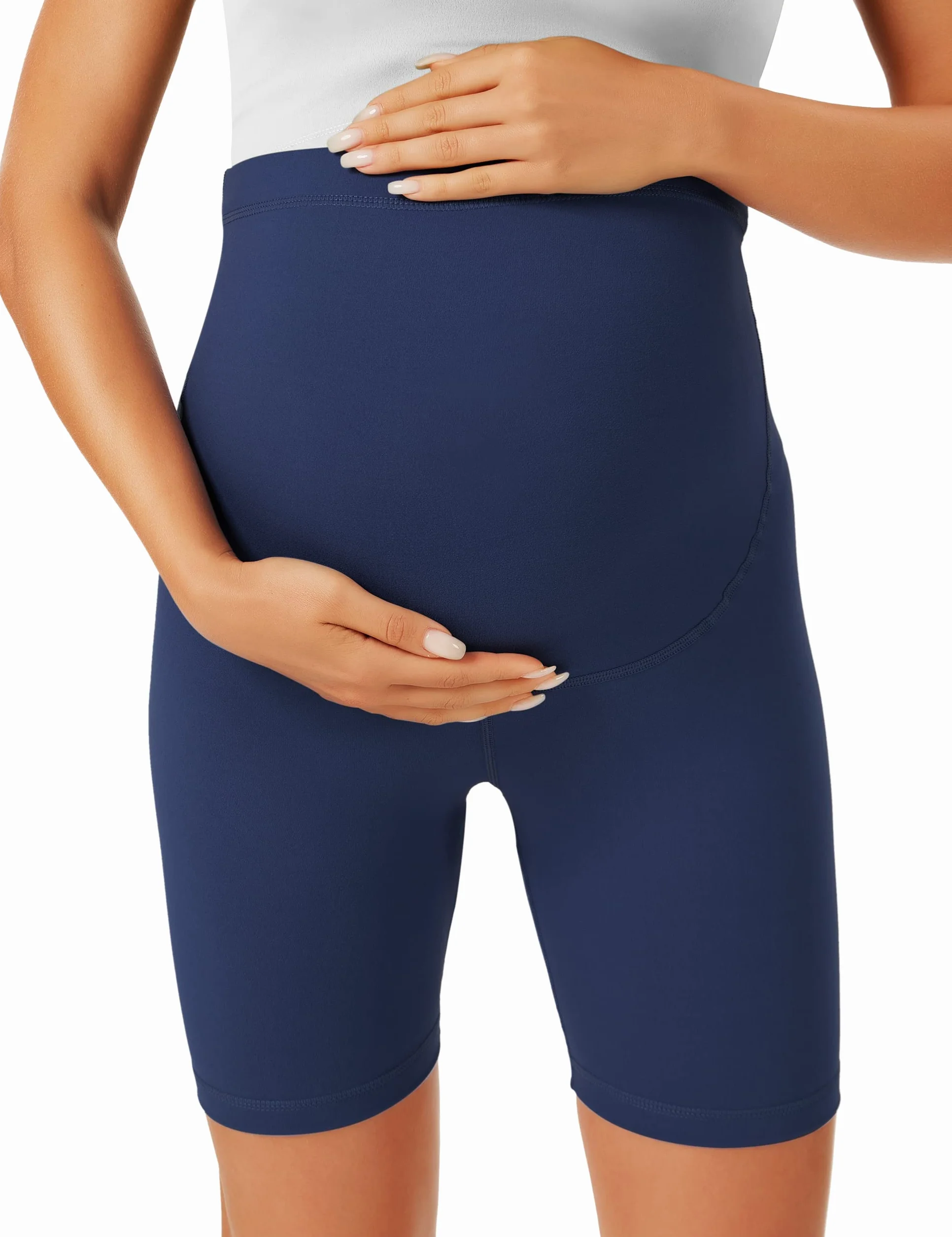 VALANDY Pantalon de maternité motard Yoga S-XL