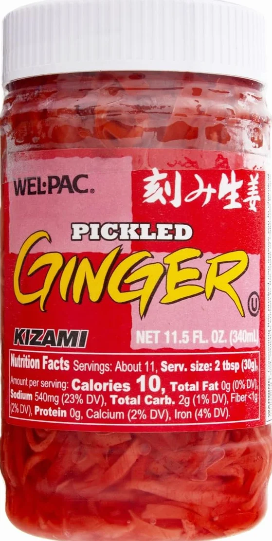 Wel Pac gingembre mariné (kizami Beni Shouga / Shoga) 340g