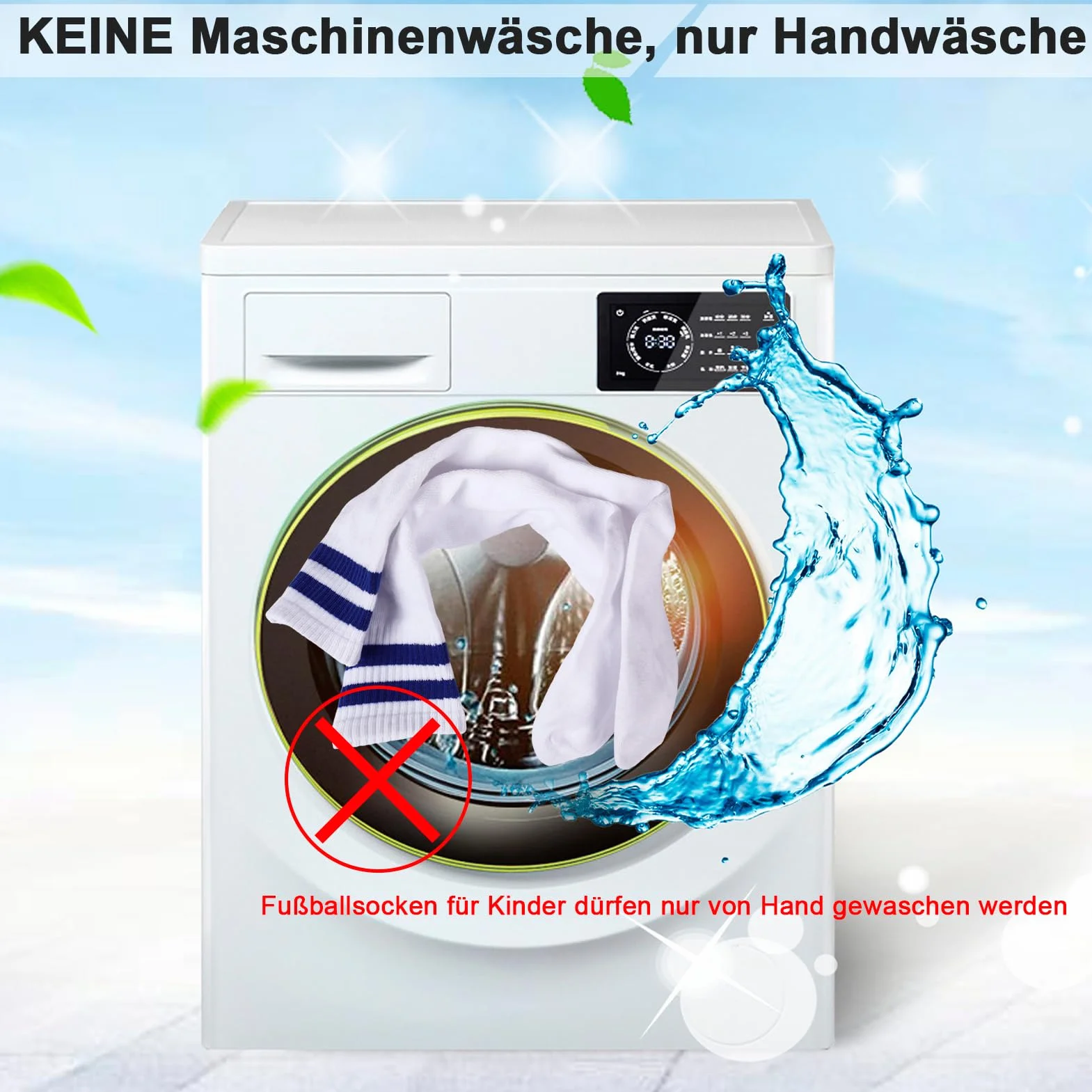 Yamitora Chaussettes de football enfants 35-38 respirantes longues garçons filles 9-12 ans élastiques