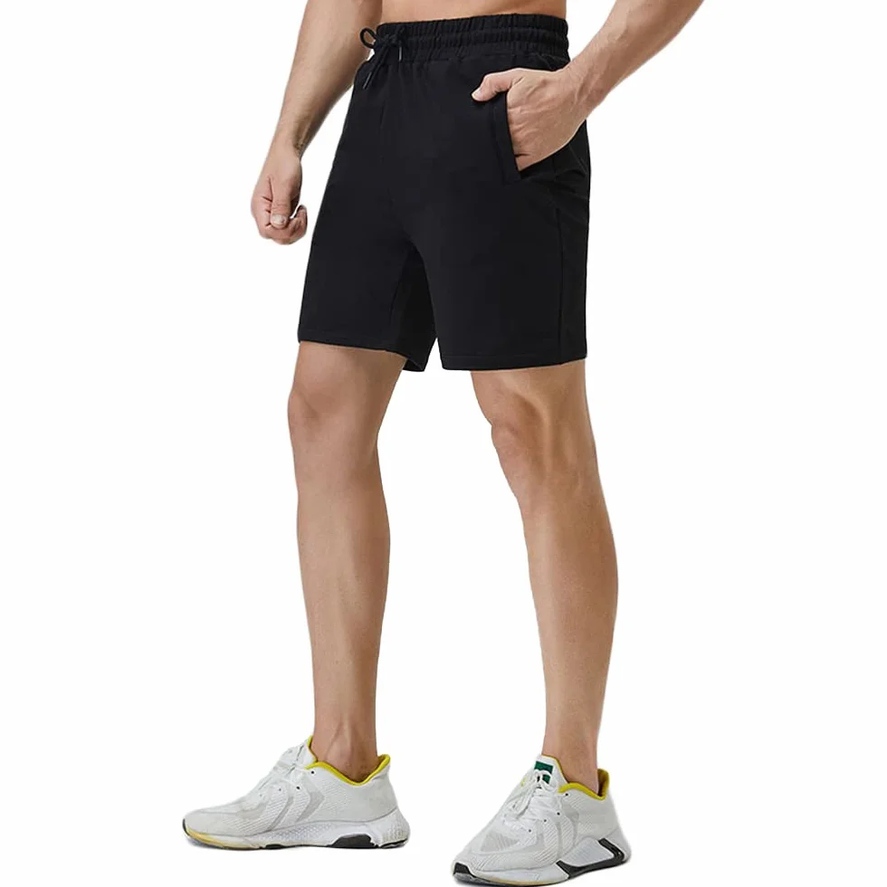 Shorts Homme Coton de Sport Bermudas Pantalon Court Jogging Fitness Training Yoga Tennis D'été