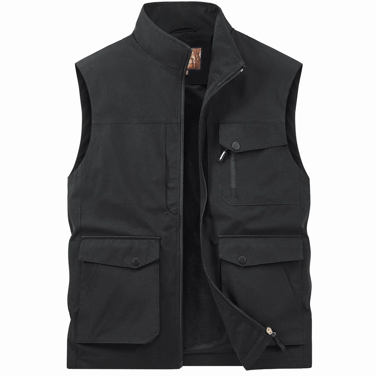 Veste de survêtement homme gilet camping sans manches poches pratiques extérieur coton chasse randonnée pêcheur