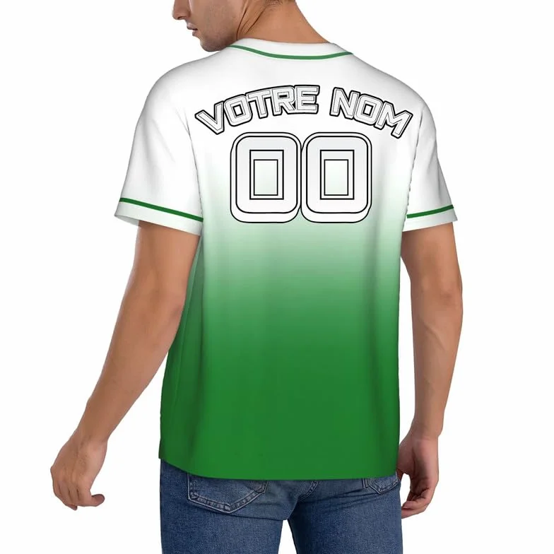 Maillot de Baseball Personnalisé avec Votre Nom, Numéro et Logo S-4XL pour Homme Femme Jeunes