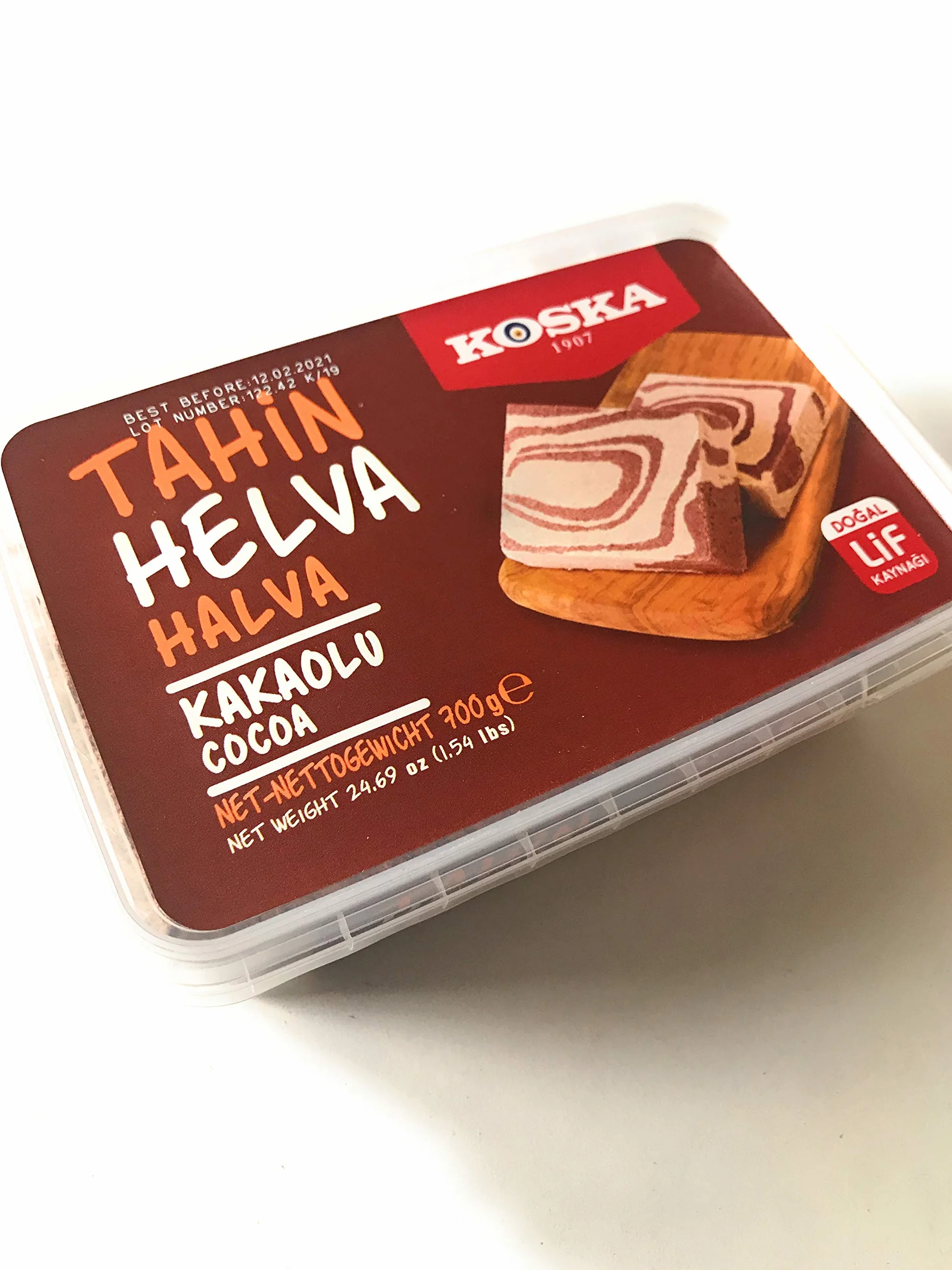 Cocoa Tahin Halva - Helva - 700 g - Koska - Halal - Halawa au chocolat