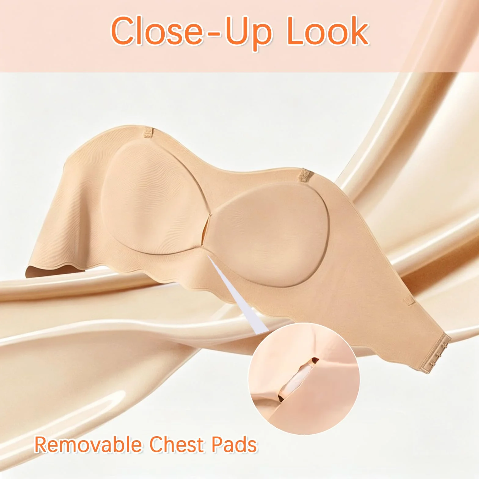 Lot de 2 soutiens-gorge sans bretelles sans couture pour adolescentes - Bralettes invisibles avec bretelles remplaçables